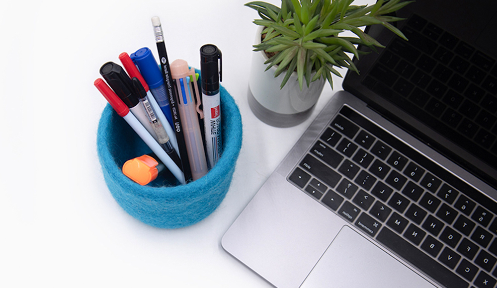 Felt Pencils and Baskets